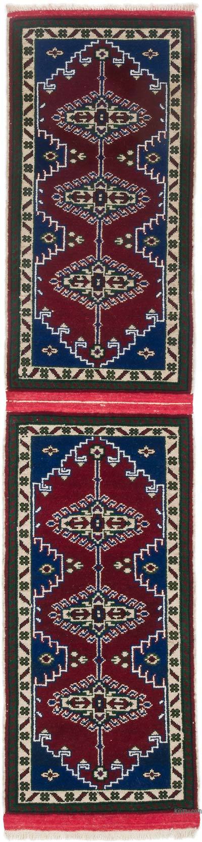 Vintage Turkish Hand-Knotted Runner - 1' 10" x 7' 7" (22 in. x 91 in.)
