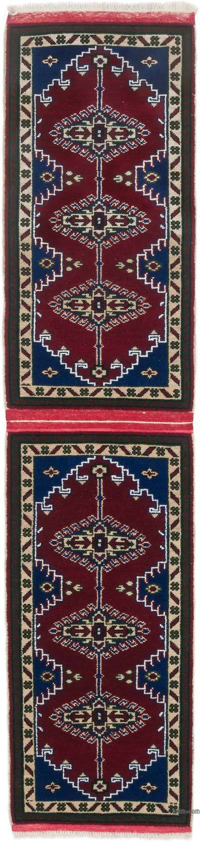Vintage Turkish Hand-Knotted Runner - 1' 9" x 7' 7" (21 in. x 91 in.)