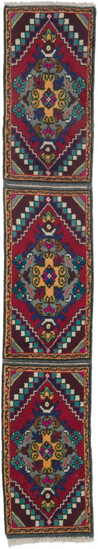 Vintage Turkish Hand-Knotted Runner - 1' 7" x 9' 4" (19" x 112")