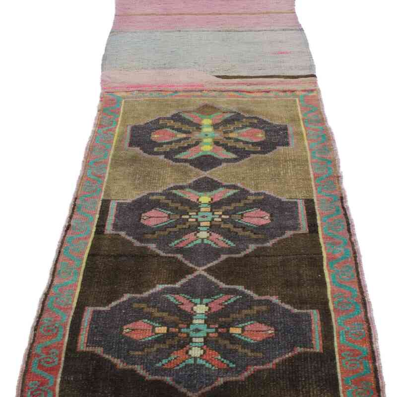 Vintage Turkish Hand-Knotted Runner - 2' 1" x 8' 2" (25 in. x 98 in.) - K0057748
