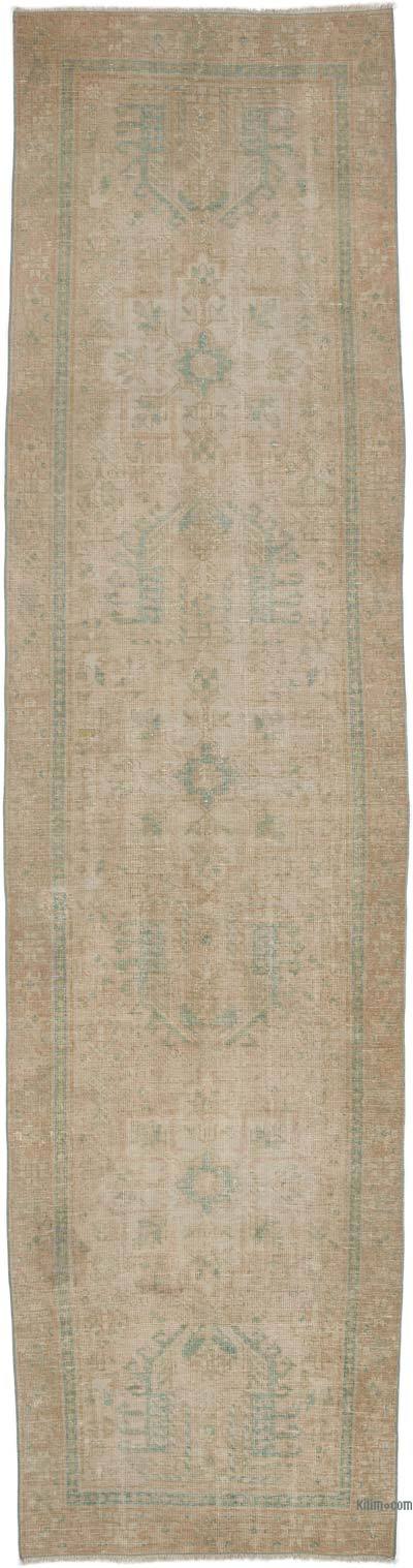 Vintage Persian Hand-Knotted Runner - 3' 3" x 12' 7" (39 in. x 151 in.)