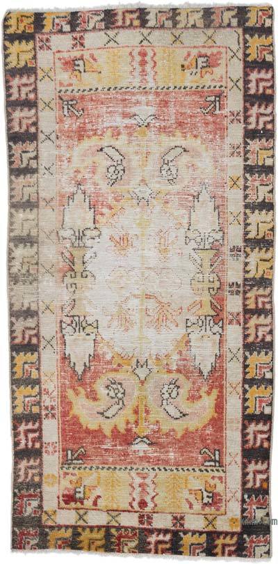 Vintage Turkish Hand-Knotted Rug - 2' 6" x 5' 1" (30 in. x 61 in.)