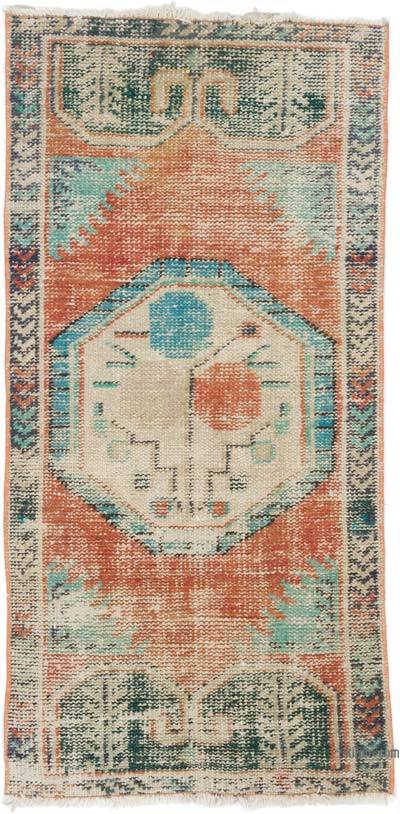 Vintage Turkish Hand-Knotted Rug - 2'  x 3' 11" (24 in. x 47 in.)