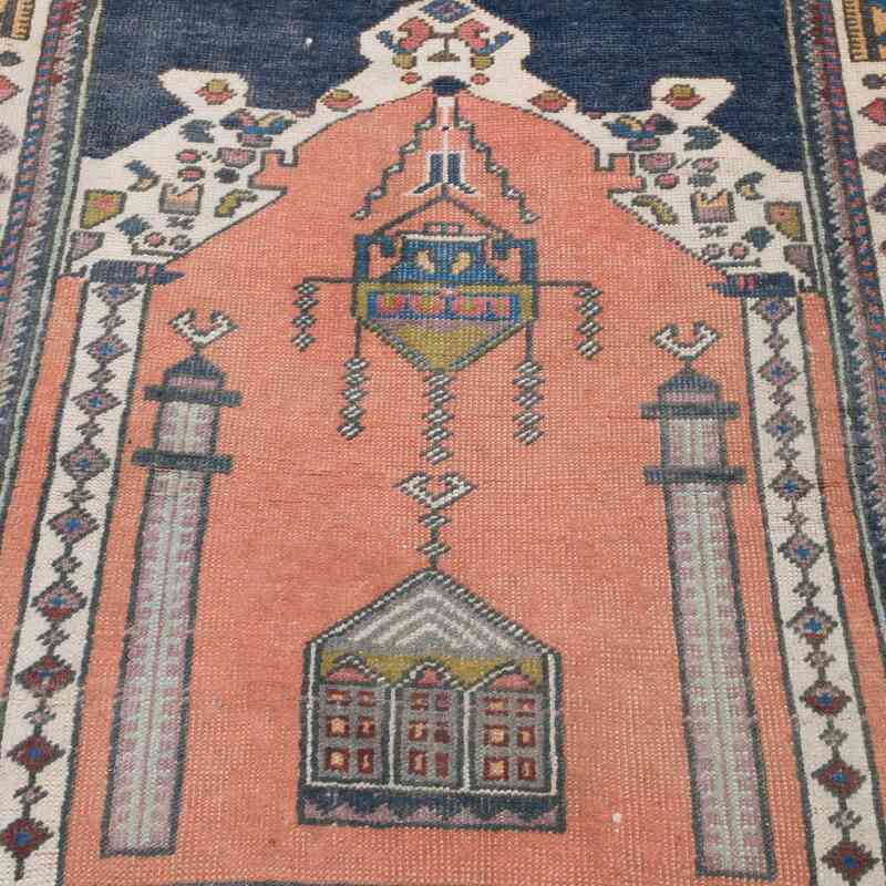 El Dokuma Vintage Halı - 86 cm x 132 cm - K0057764