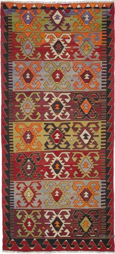 Multicolor Alfombra Vintage Konya Kilim - 144 cm x 310 cm