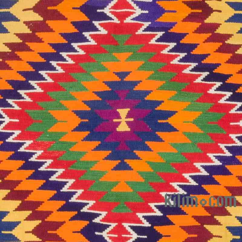 Multicolor Corredor Vintage Manisa Kilim - 174 cm x 337 cm - K0058133