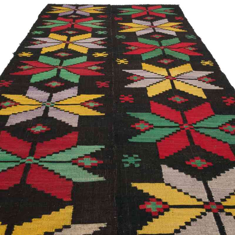 Multicolor Alfombra Vintage Balkan Kilim - 167 cm x 397 cm - K0058134