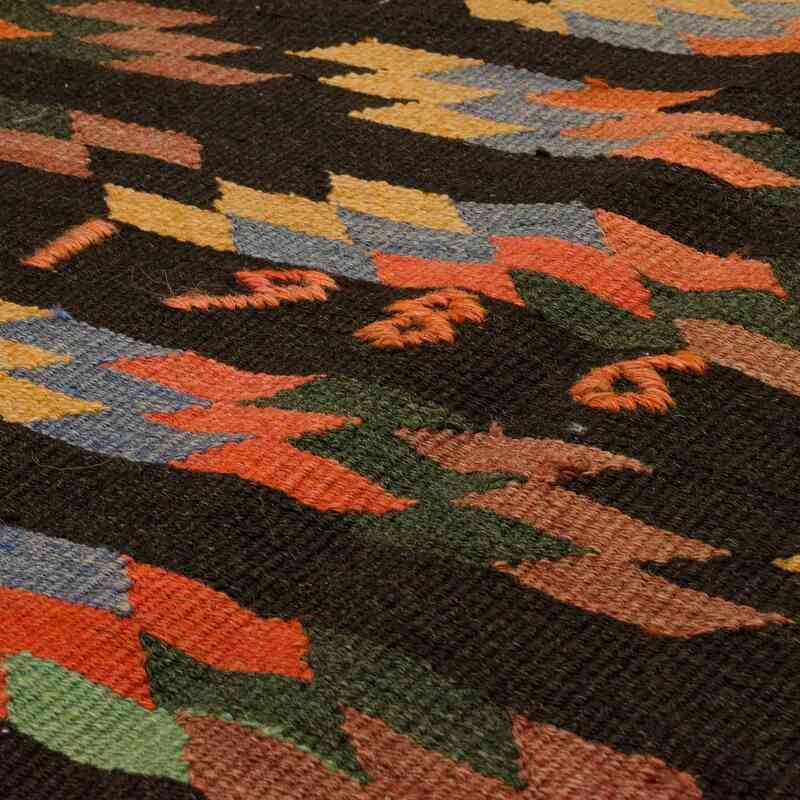 Multicolor Vintage Afyon Kilim Rug - 6' 7" x 10' 4" (79" x 124") - K0058138