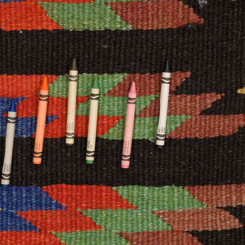 Multicolor Vintage Afyon Kilim Rug - 6' 7" x 10' 4" (79" x 124") - K0058138