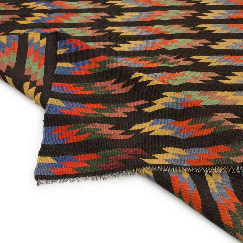 Multicolor Vintage Afyon Kilim Rug - 6' 7" x 10' 4" (79" x 124") - K0058138