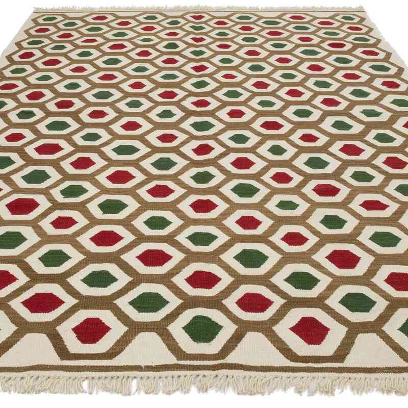 Multicolor New Handwoven Turkish Kilim Rug - 5' 11" x 8' 6" (71" x 102") - K0058140