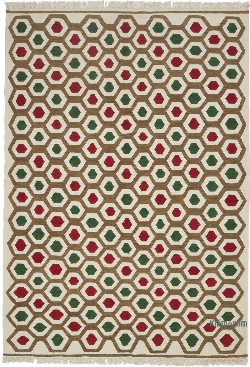 Multicolor New Handwoven Turkish Kilim Rug - 5' 11" x 8' 6" (71" x 102") - K0058140