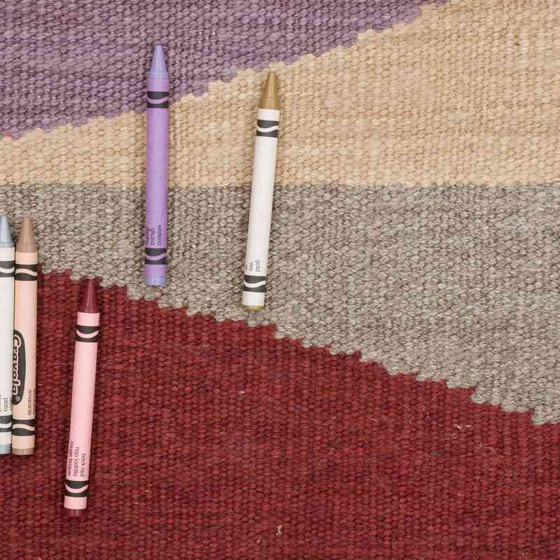 Multicolor Corredor Nueva Alfombra Turca Kilim - 88 cm x 236 cm - K0058152