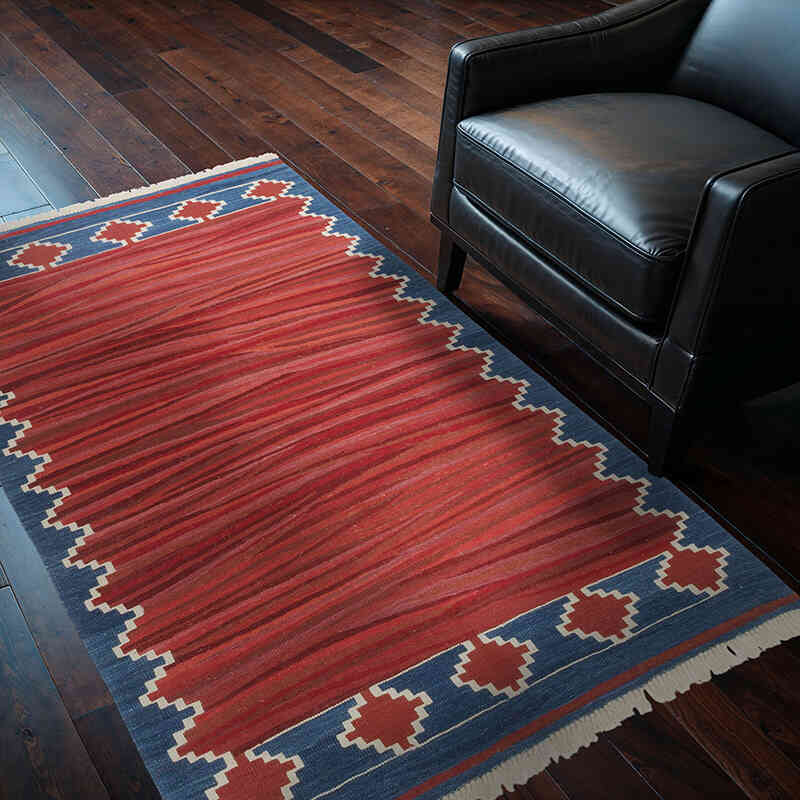 Nueva Alfombra Turca Kilim - 121 cm x 185 cm - K0058158