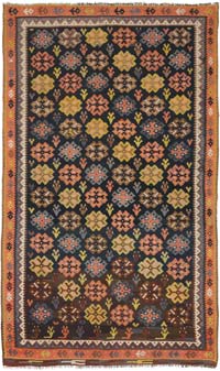 Vintage Bayburt Kilimi - 127 cm x 210 cm