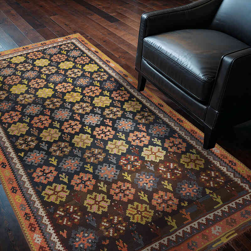Alfombra Vintage Bayburt Kilim - 127 cm x 210 cm - K0058165