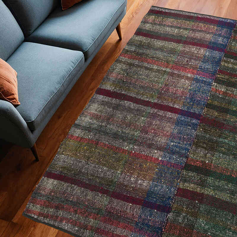 Vintage Turkish Pala Kilim (Chaput) - 6' 7" x 8' 5" (79" x 101") - K0058180