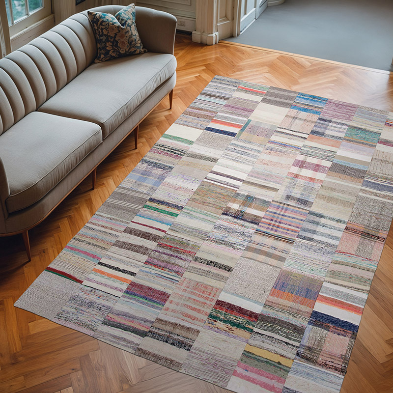 Patchwork Kilim Rug - 6' 7" x 9' 11" (79" x 119") - K0058203