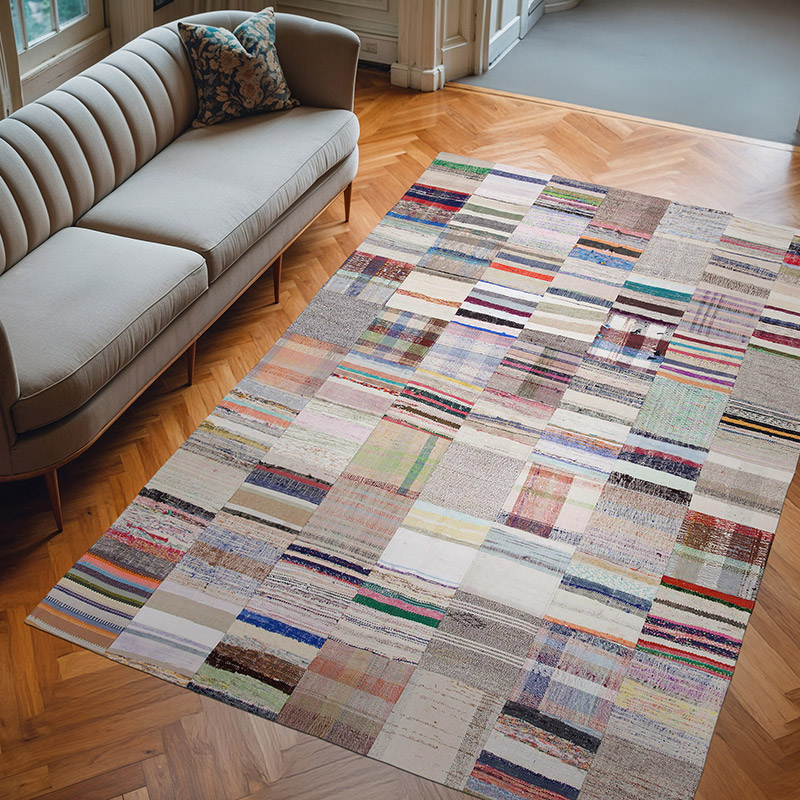 Alfombra Kilim De Retazos - 200 cm x 298 cm - K0058204