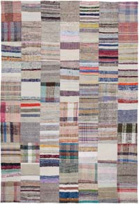 Anadolu Çaput Patchwork Kilim - 201 cm x 300 cm
