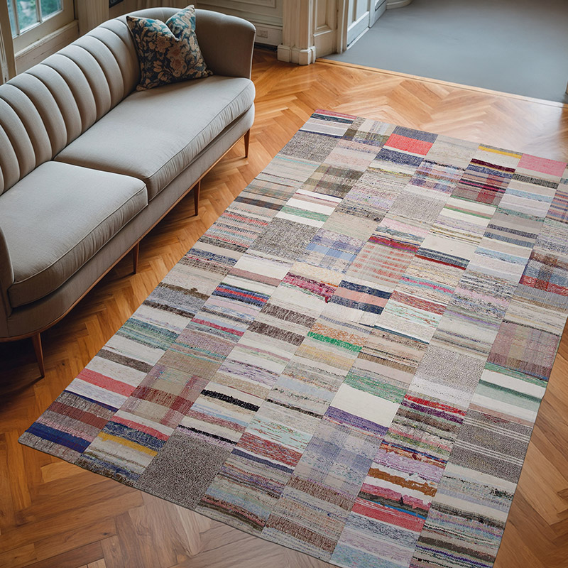 Anadolu Çaput Patchwork Kilim - 200 cm x 300 cm - K0058208