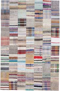 Patchwork Kilim Rug - 6' 7" x 9' 11" (79" x 119")
