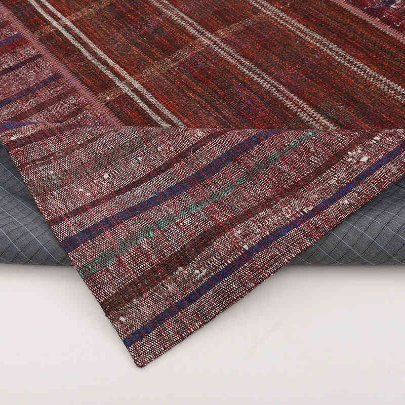 Rojo Alfombra Kilim De Retazos - 205 cm x 300 cm - K0058217