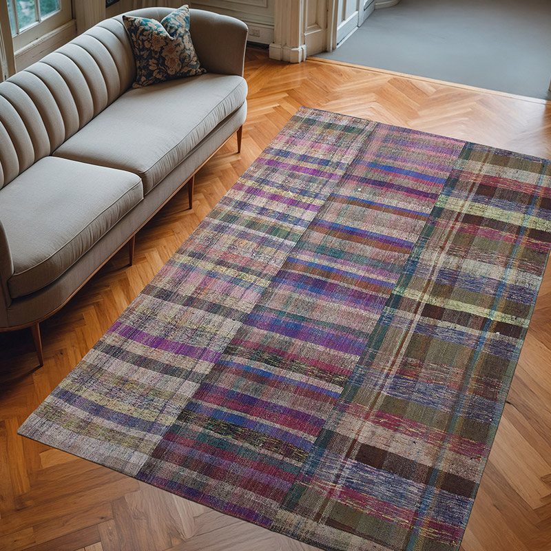 Anadolu Çaput Patchwork Kilim - 191 cm x 303 cm - K0058218