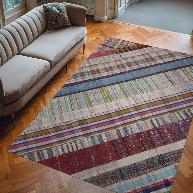 Patchwork Kilim Rug - 6' 9" x 9' 10" (81" x 118") - K0058219