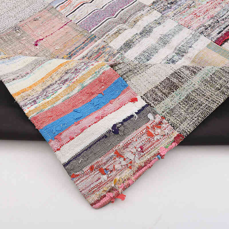 Multicolor Alfombra Kilim De Retazos - 201 cm x 300 cm - K0058231