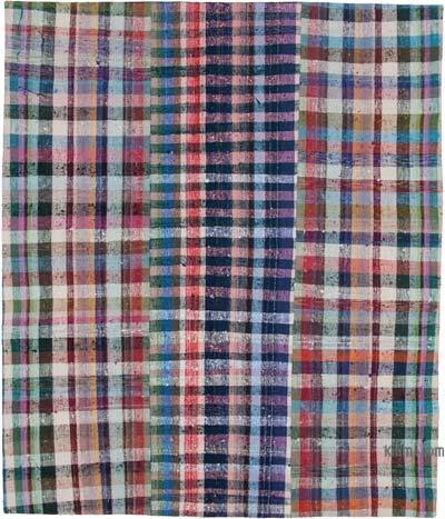 Çok Renkli Anadolu Çaput Patchwork Kilim - 256 cm x 305 cm