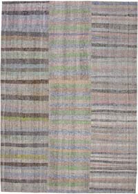 Multicolor Patchwork Kilim Rug - 8' 1" x 11' 6" (97" x 138")
