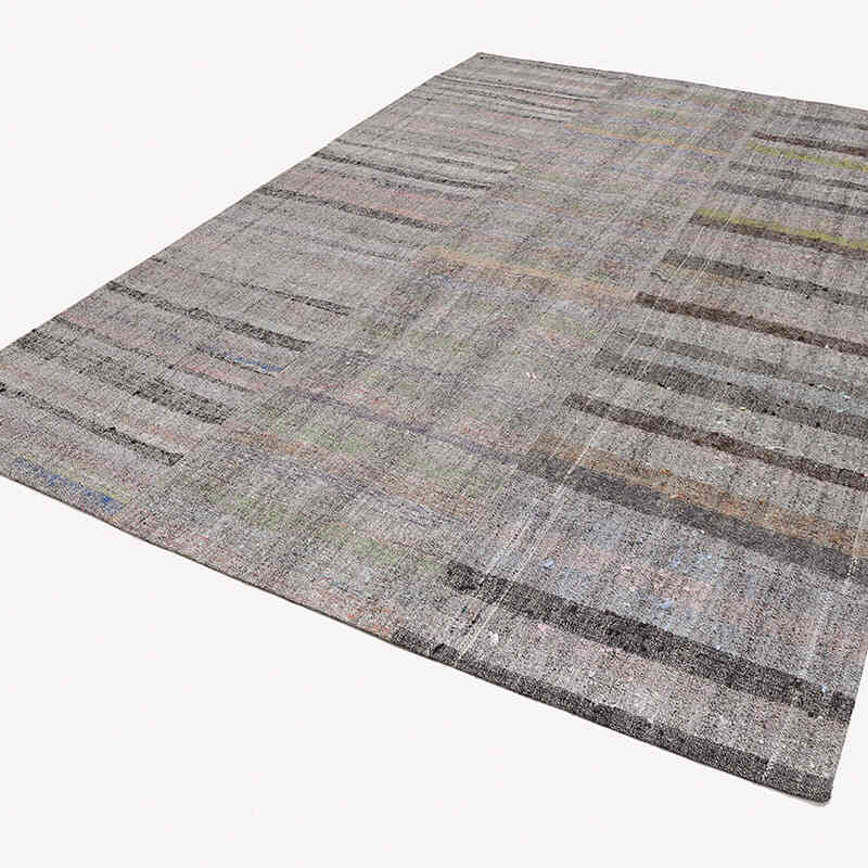 Multicolor Alfombra Kilim De Retazos - 247 cm x 350 cm - K0058236