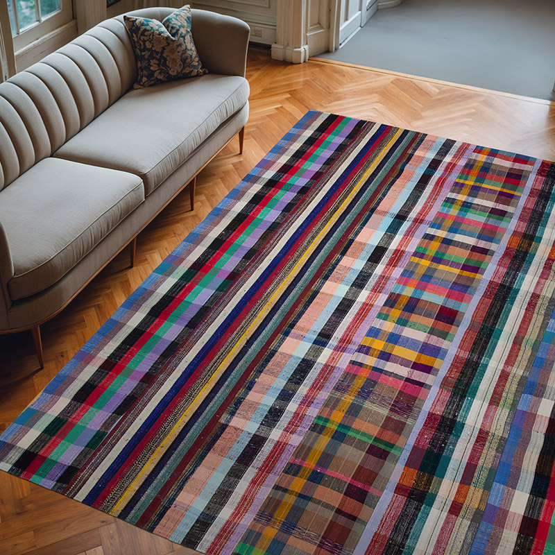 Anadolu Çaput Patchwork Kilim - 250 cm x 307 cm - K0058240