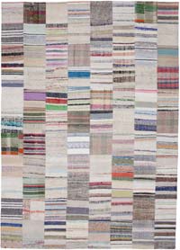 Multicolor Patchwork Kilim Rug - 8' 3" x 11' 6" (99" x 138")