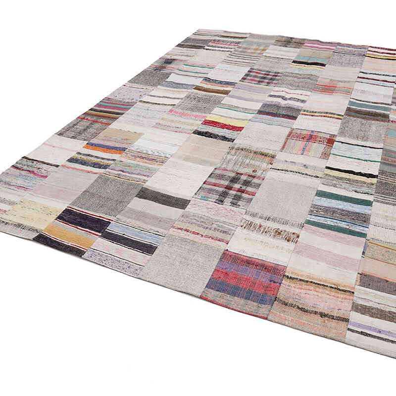 Multicolor Patchwork Kilim Rug - 8' 2" x 11' 1" (98" x 133") - K0058245