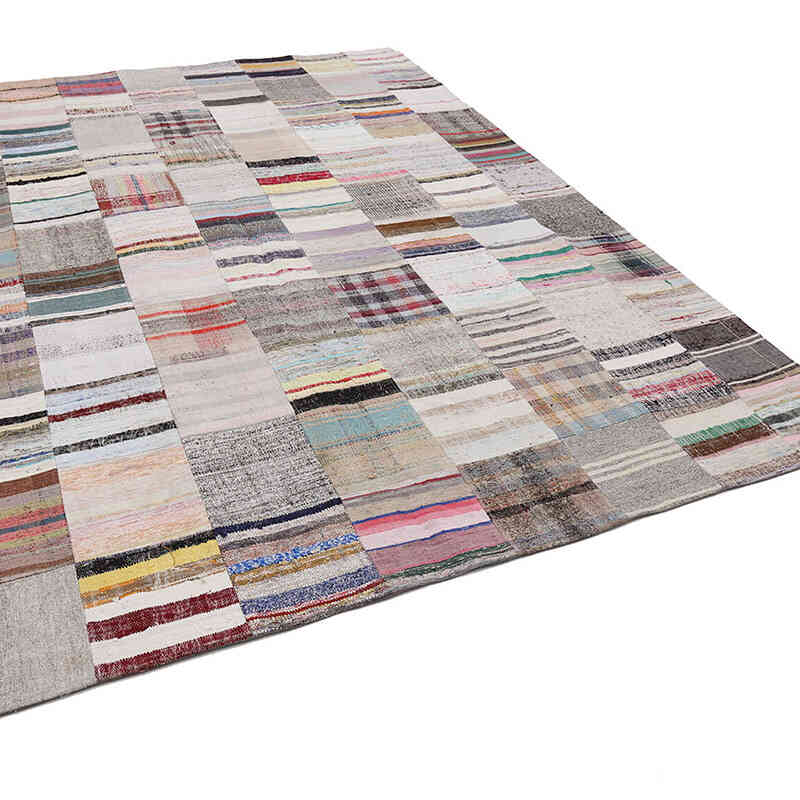 Multicolor Patchwork Kilim Rug - 8' 2" x 11' 1" (98" x 133") - K0058245