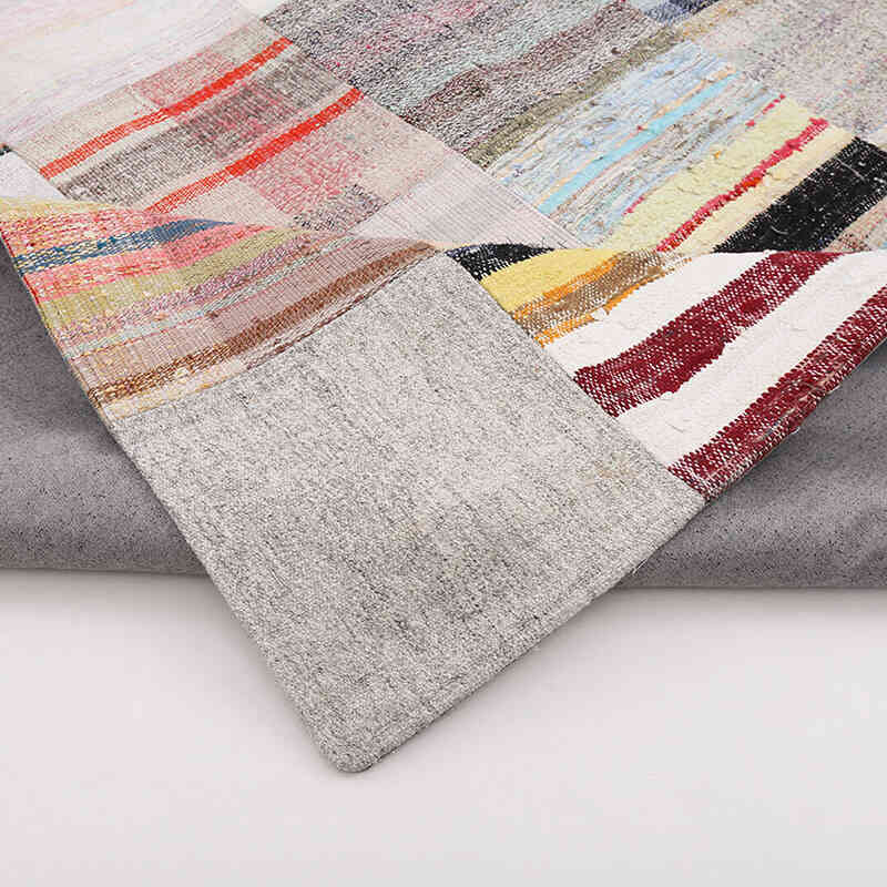 Multicolor Patchwork Kilim Rug - 8' 2" x 11' 1" (98" x 133") - K0058245
