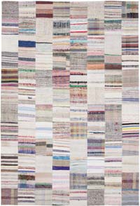 Multicolor Patchwork Kilim Rug - 8' 2" x 12' 2" (98" x 146")