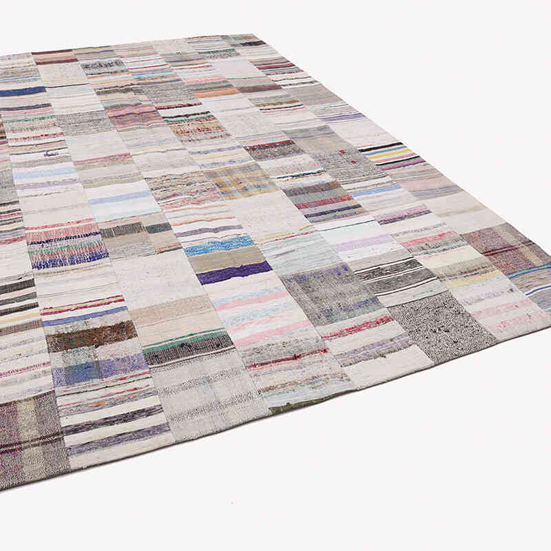 Multicolor Patchwork Kilim Rug - 8' 2" x 12' 2" (98" x 146") - K0058250