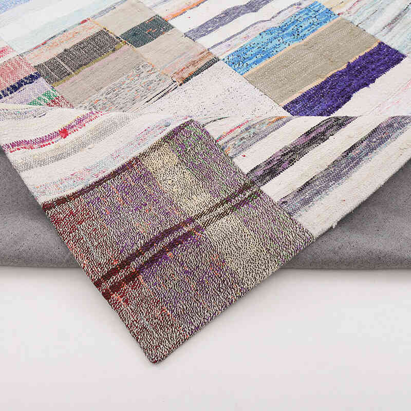 Multicolor Patchwork Kilim Rug - 8' 2" x 12' 2" (98" x 146") - K0058250