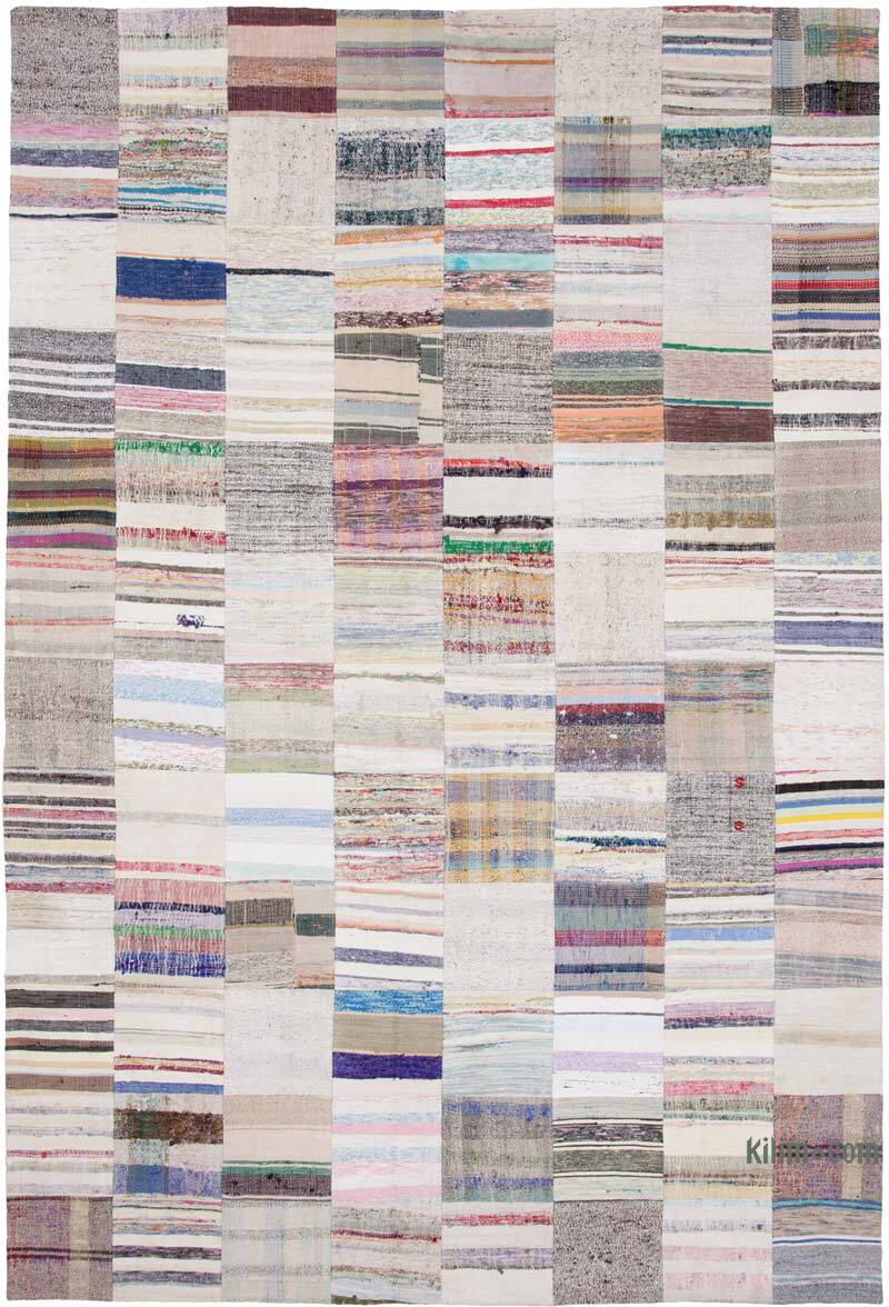 Multicolor Patchwork Kilim Rug - 8' 2" x 12' 2" (98" x 146") - K0058250
