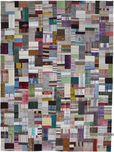 Multicolor Patchwork Kilim Rug - 9' 10" x 13' 3" (118 in. x 159 in.)