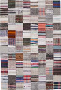 Patchwork Kilim Rug - 6' 7" x 9' 9" (79" x 117")