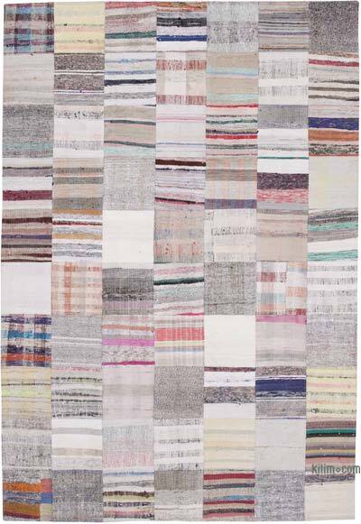 Çok Renkli Anadolu Çaput Patchwork Kilim - 201 cm x 300 cm