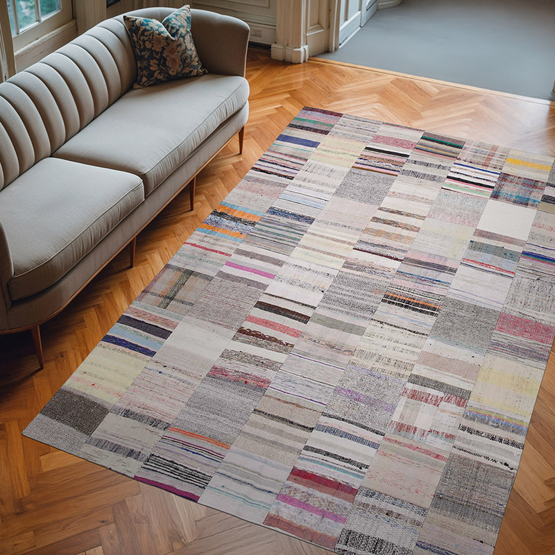 Anadolu Çaput Patchwork Kilim - 201 cm x 299 cm - K0058267