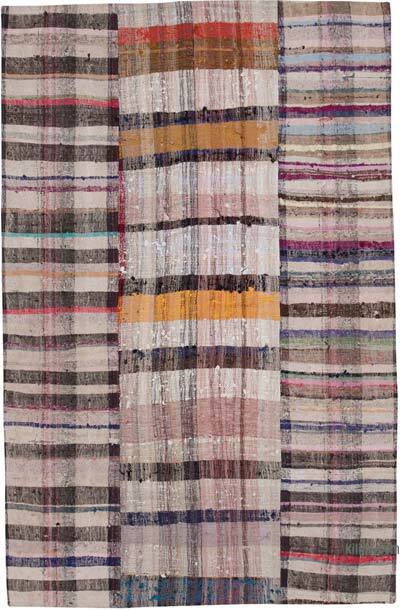 Çok Renkli Anadolu Çaput Patchwork Kilim - 200 cm x 310 cm