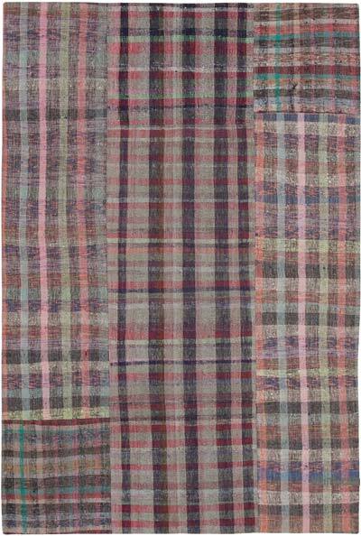 Çok Renkli Anadolu Çaput Patchwork Kilim - 203 cm x 300 cm