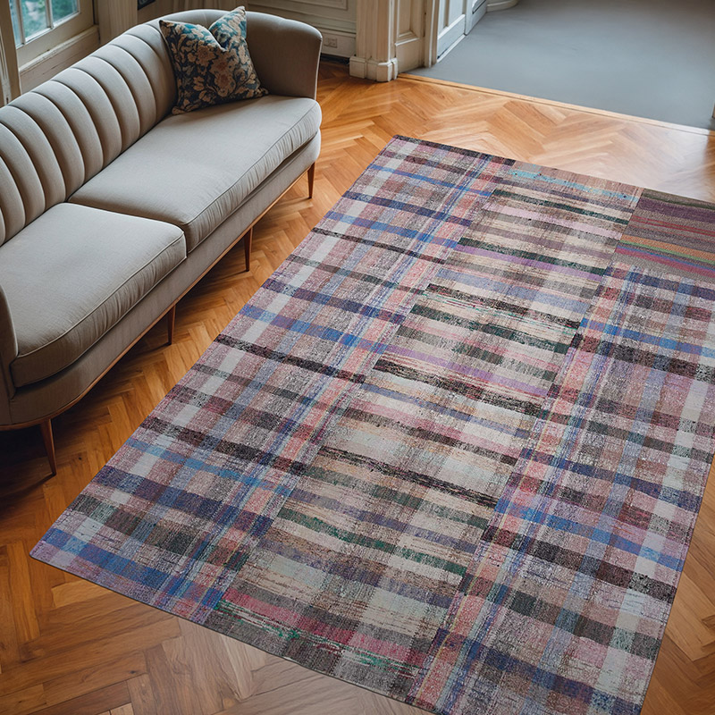 Patchwork Kilim Rug - 6' 8" x 9' 11" (80" x 119") - K0058306