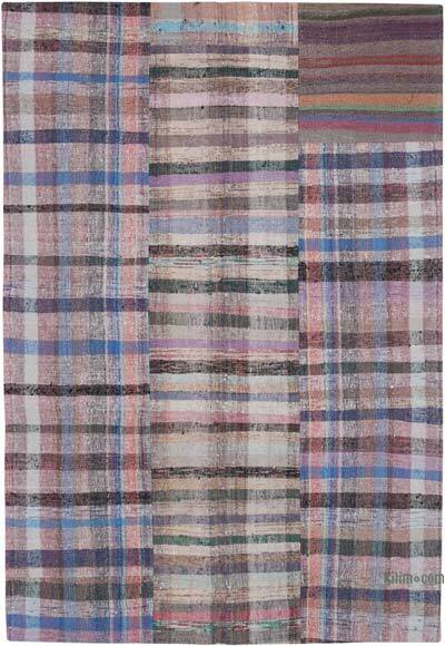 Çok Renkli Anadolu Çaput Patchwork Kilim - 204 cm x 301 cm